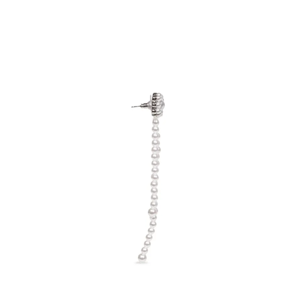 Boucles d'oreilles en cristal et perles