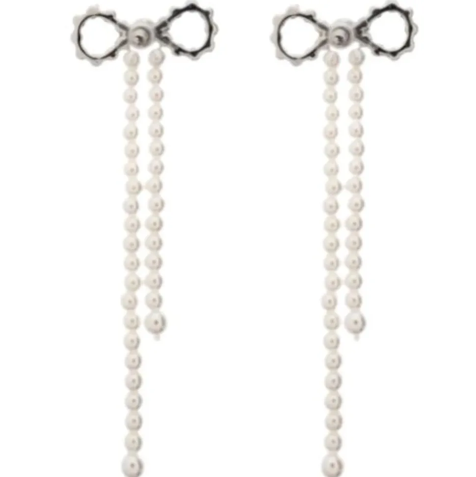 Boucles d'oreilles en cristal et perles