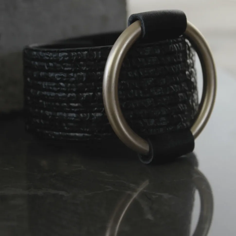 Bracelet Mega Ring en Cuir