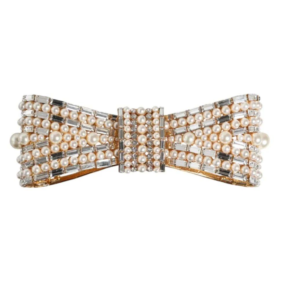 Broche Cristal Tons Dorés