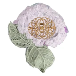 Broche en Or Hortensia Floral
