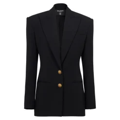 2-button cinched-waist jacket