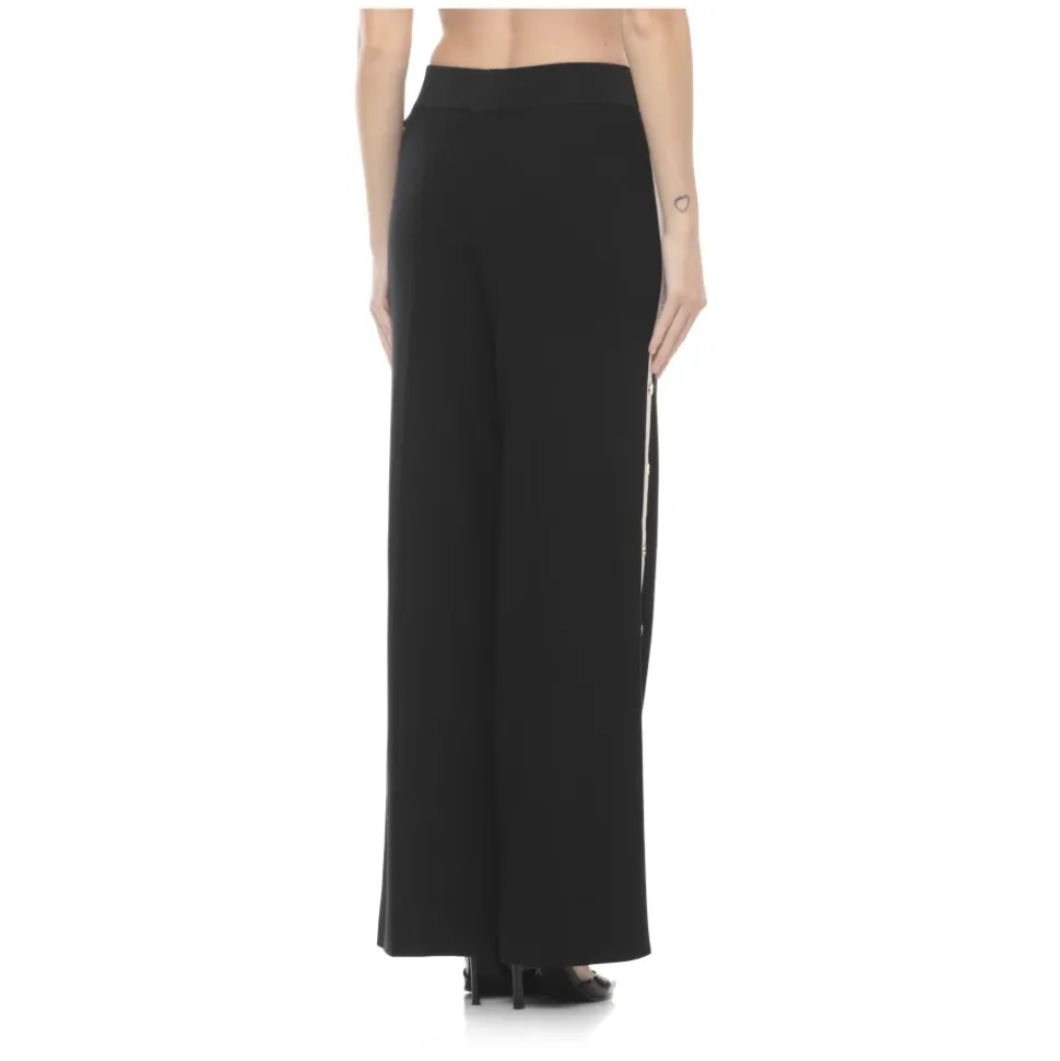 Button Stripe Trousers