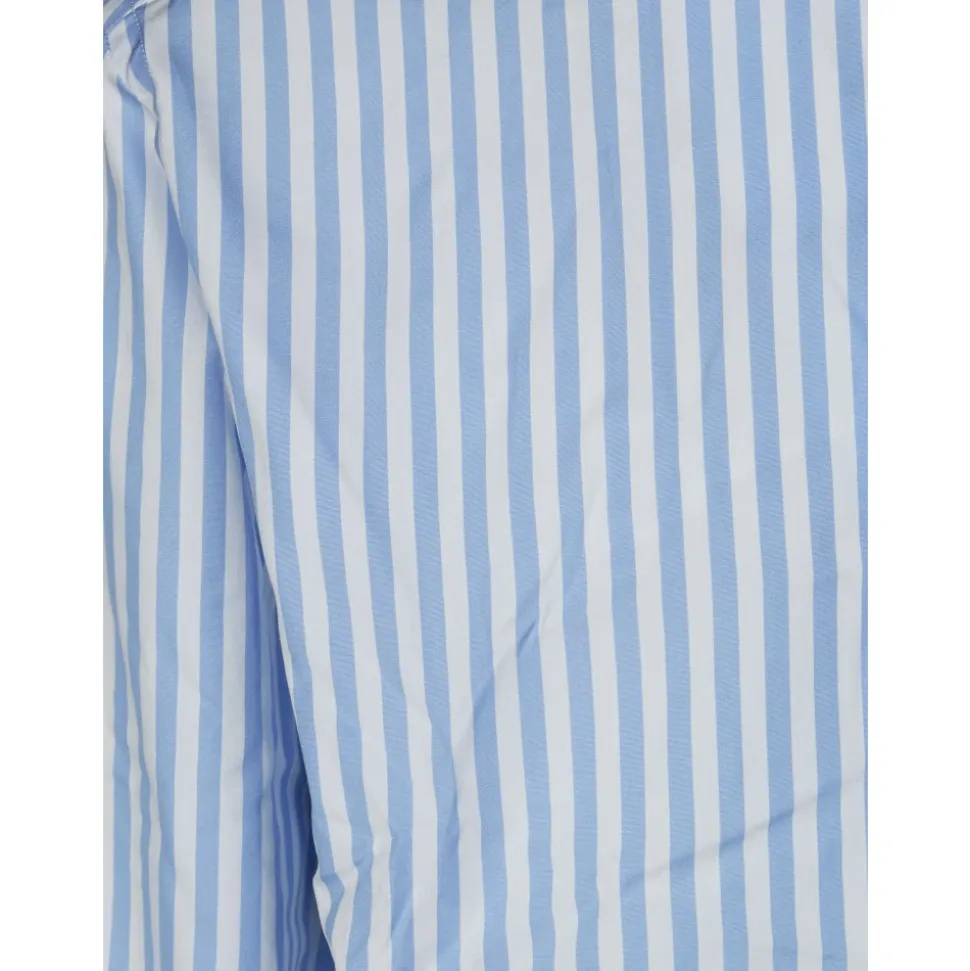 Camicia Riga Larga Collo Francese