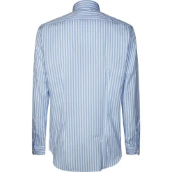 Camicia Riga Larga Collo Francese