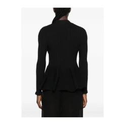 Cardigan côt eo xếp ly dệt kim
