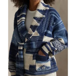 Cardigan Intarsia Patchwork
