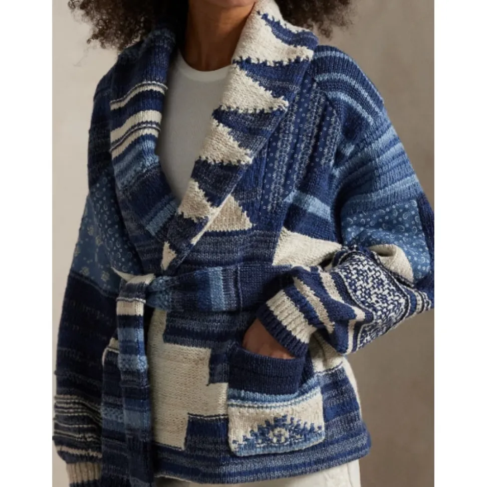 Cardigan Intarsia Patchwork