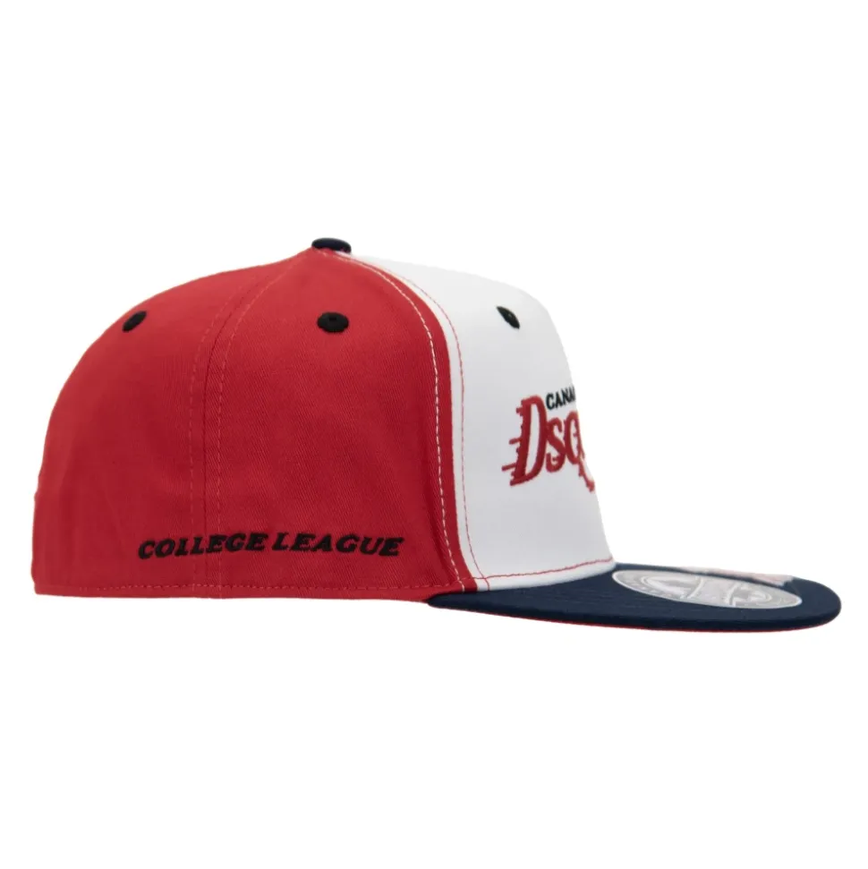 Casquette de baseball brodée avec détail en silicone