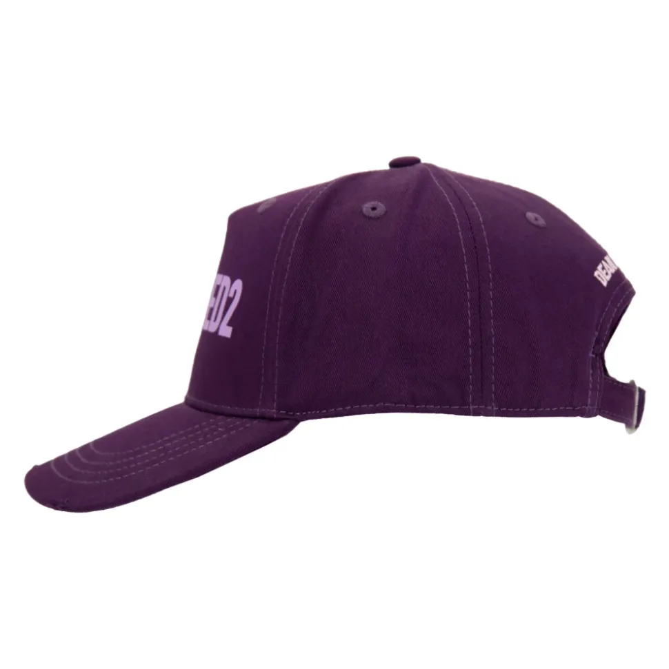 Casquette de Baseball en Coton avec Logo Inversé
