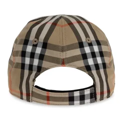 Casquette de baseball en coton à carreaux