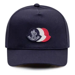 Casquette de baseball en coton avec logo tricolore