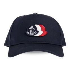 Casquette de baseball en coton avec logo tricolore