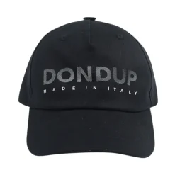 Casquette de Baseball Noire avec Logo Imprimé