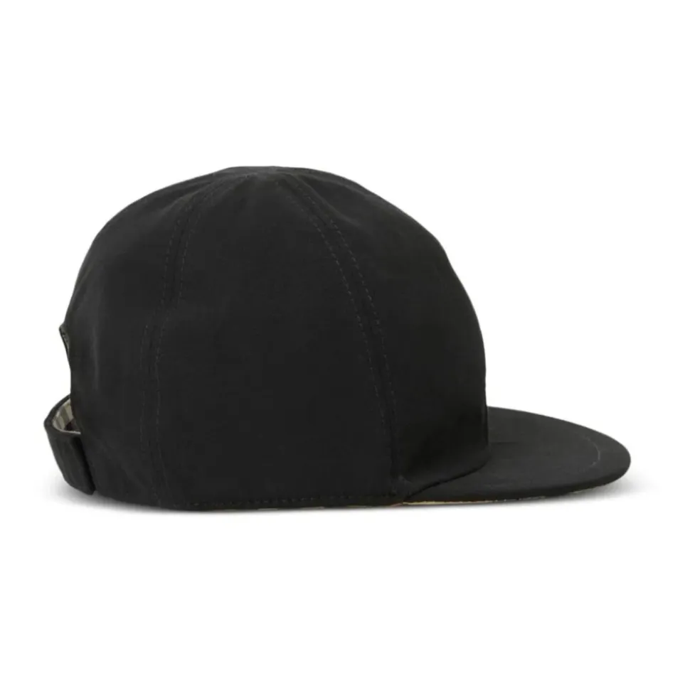Casquette en coton réversible à carreaux vintage