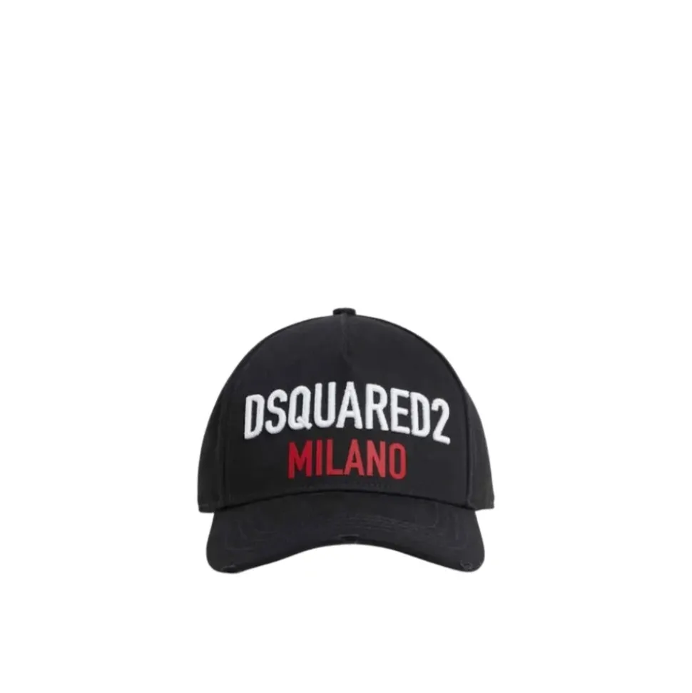 Casquette en Gabardine de Coton Brodée