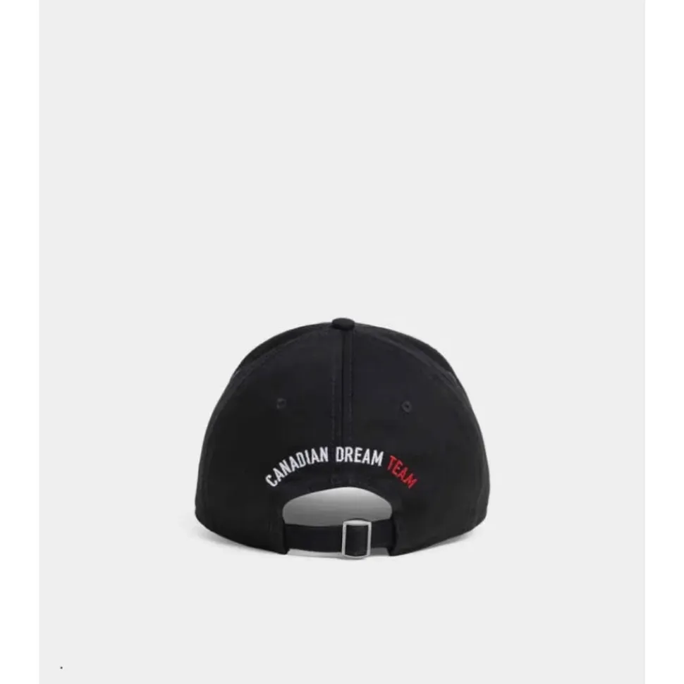 Casquette en Gabardine de Coton Brodée