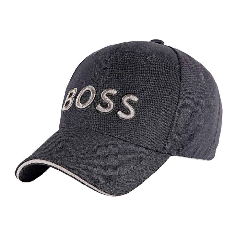Casquette en piqué stretch avec logo 3D brodé