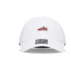 Casquette visière incurvée blanche air non structuré