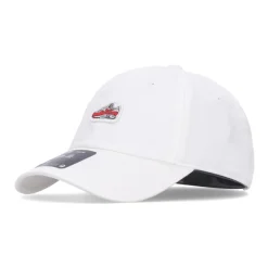 Casquette visière incurvée blanche air non structuré