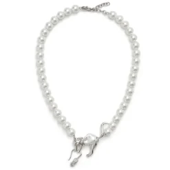 Cat And Mouse Pearl Necklace