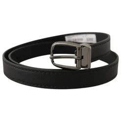Ceinture en cuir avec boucle logo en métal