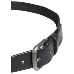 Ceinture en cuir à boucle métallique