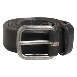 Ceinture en cuir à boucle métallique