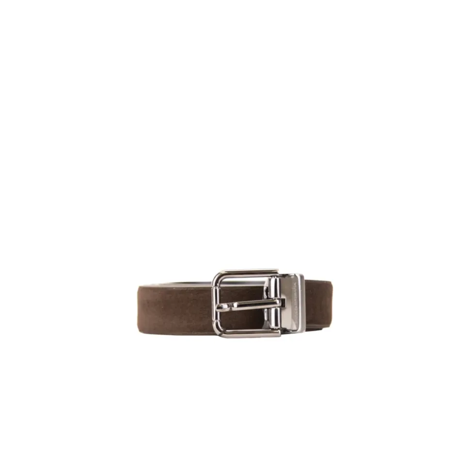 Ceinture en cuir suédé