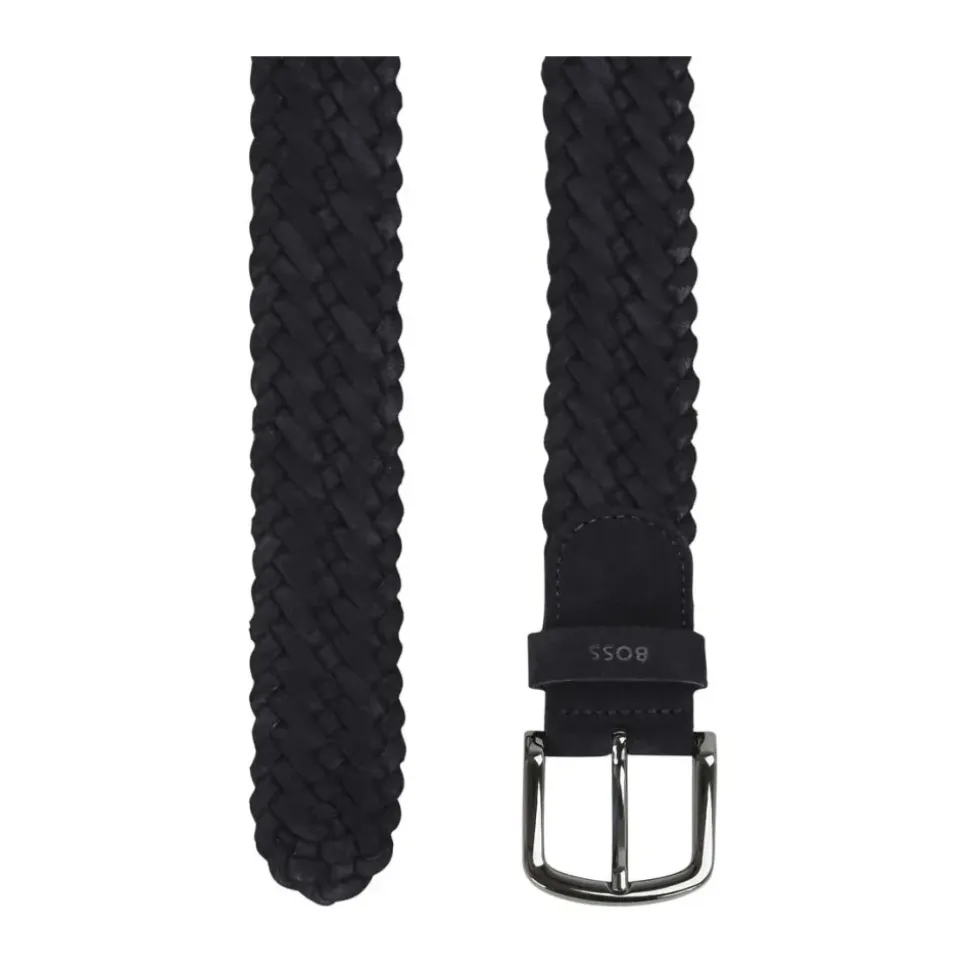 Ceinture en cuir tressé