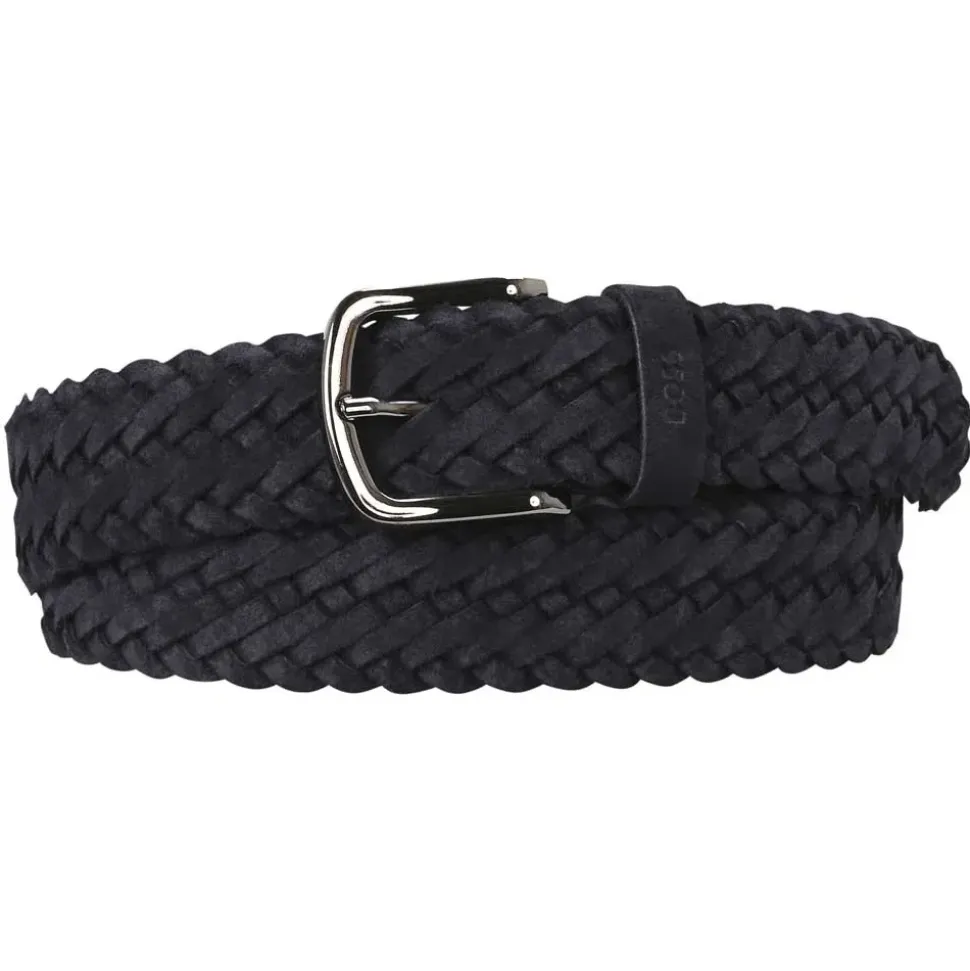 Ceinture en cuir tressé