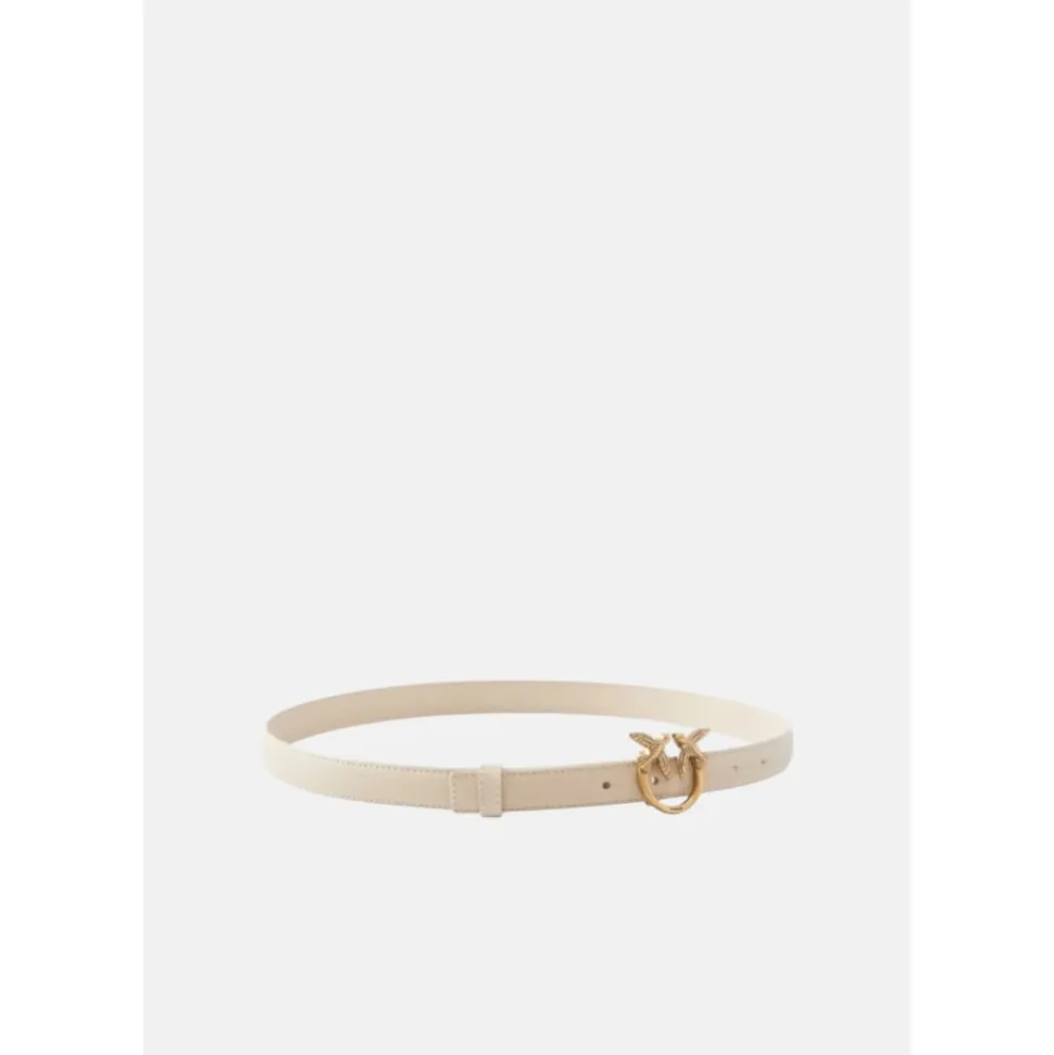 Ceinture fine en cuir Love Birds 2 cm