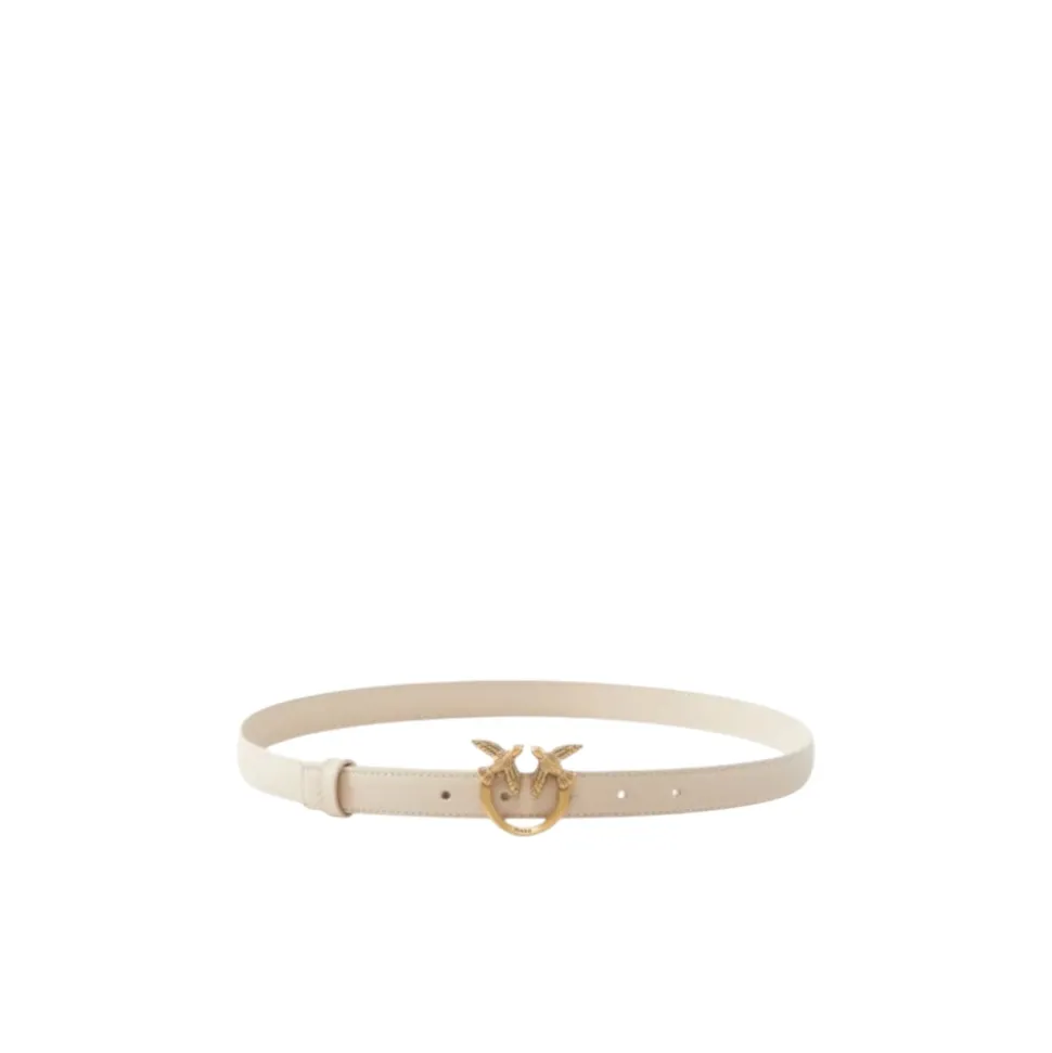 Ceinture fine en cuir Love Birds 2 cm