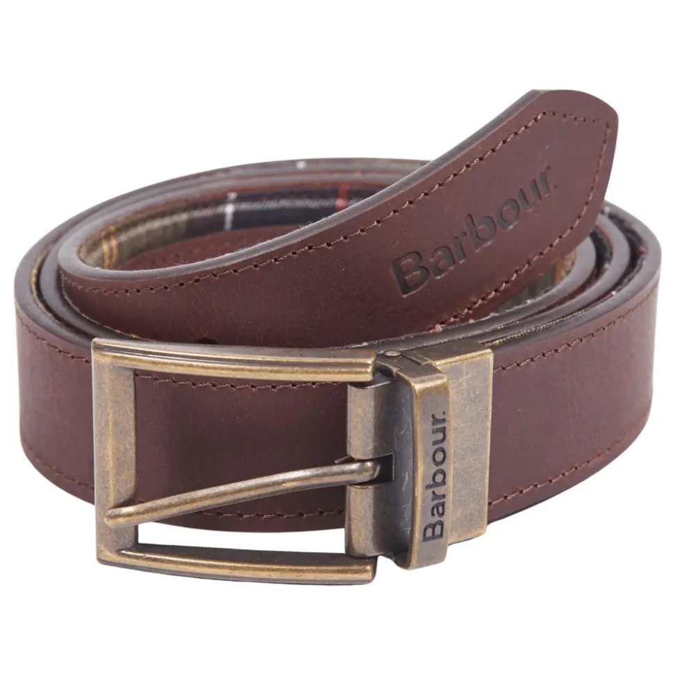 Ceinture réversible en cuir tartan MAC0364TN11