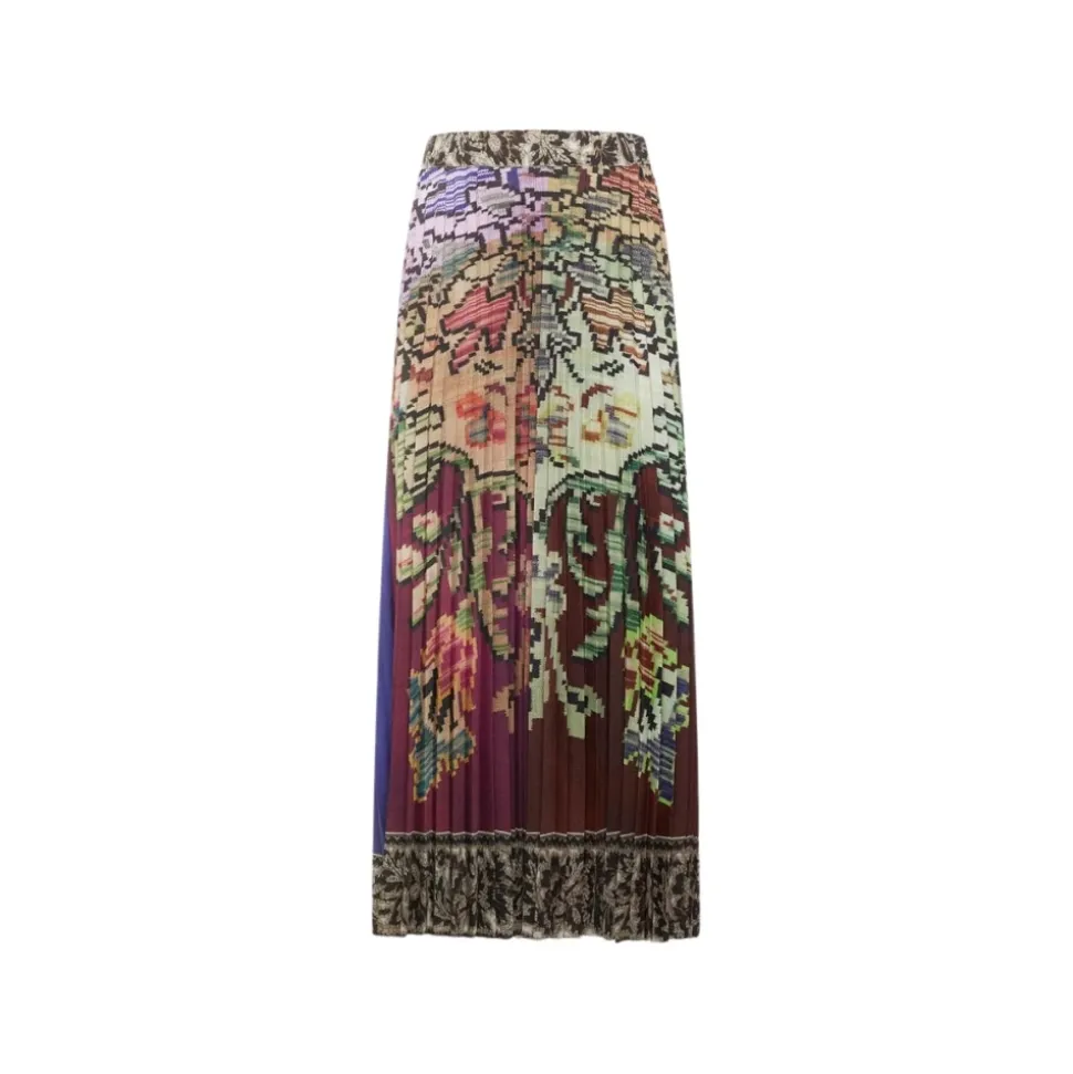 CETO Pleated Maxi Skirt