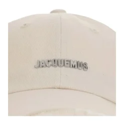 Chapeau Beige Logo Coton Cordon
