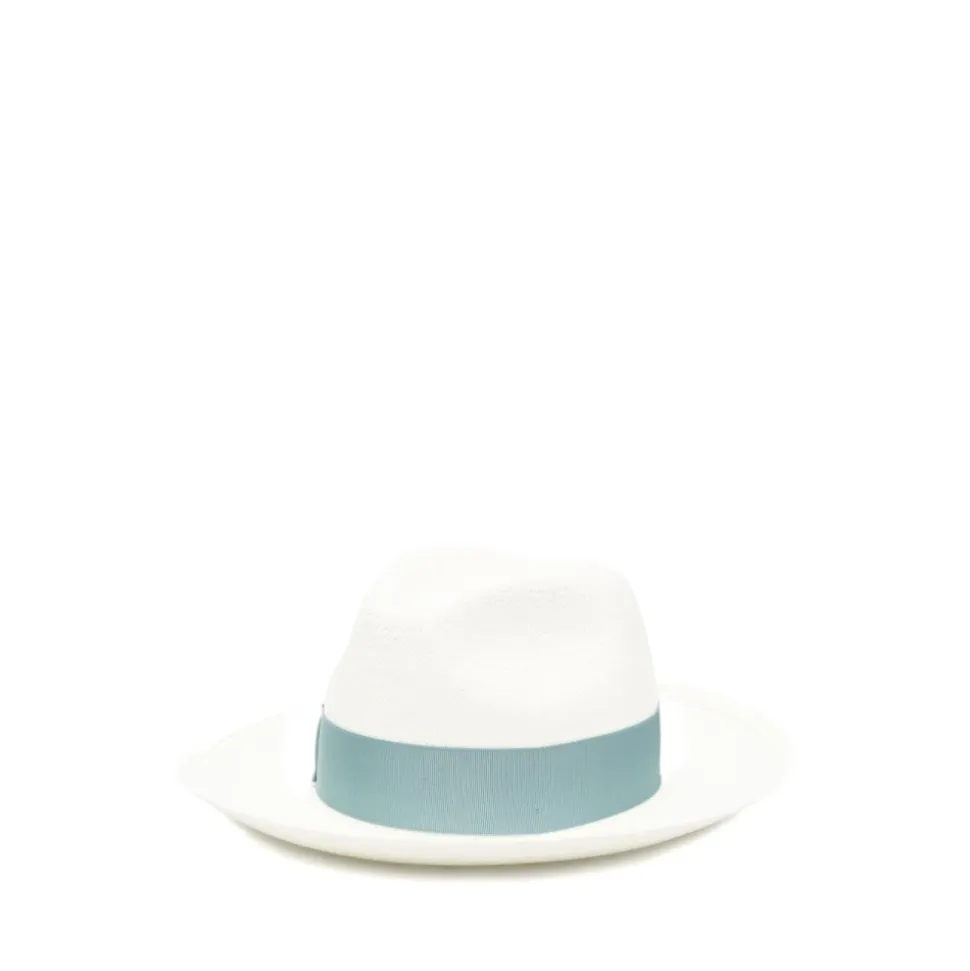 Chapeau de paille avec détail ruban