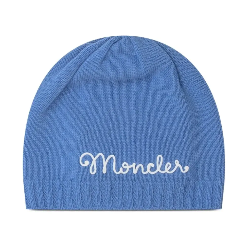 Chapeau Enfant en Laine et Cachemire Bleu