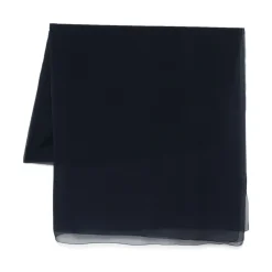 Écharpe Bleue avec Patch Logo Interne