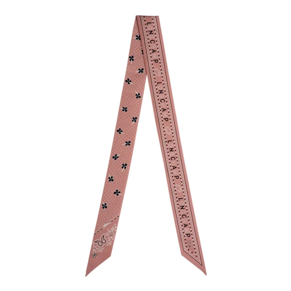Écharpe Rose Paisley Floral Soie Femme