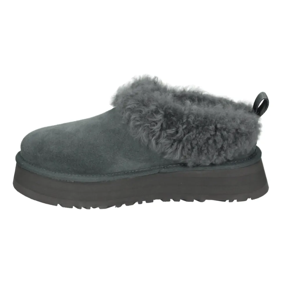 Chausson Confortable en Daim Gris