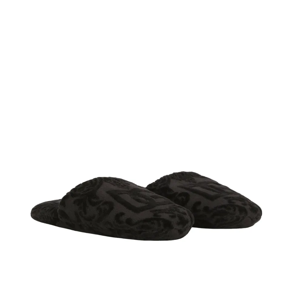 Chaussons en coton jacquard