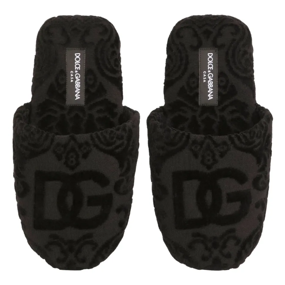 Chaussons en coton jacquard