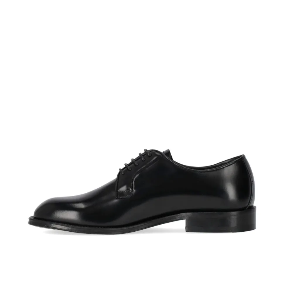 Chaussure Derby Classique en Cuir Noir