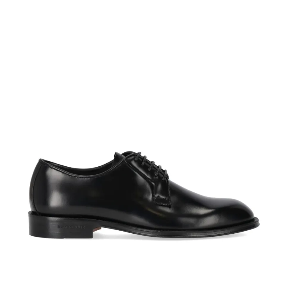 Chaussure Derby Classique en Cuir Noir
