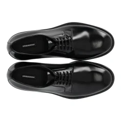 Chaussure Derby Classique en Cuir Noir
