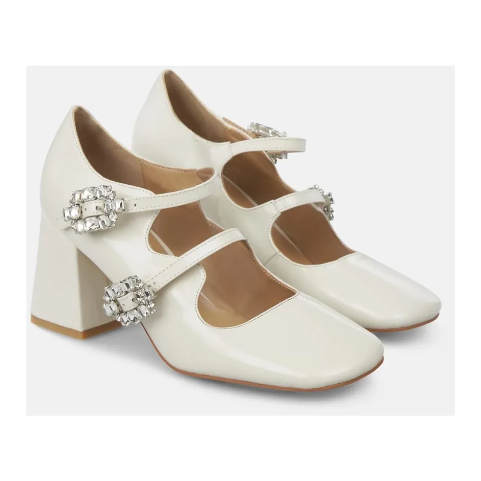 Chaussure à double boucle bijou
