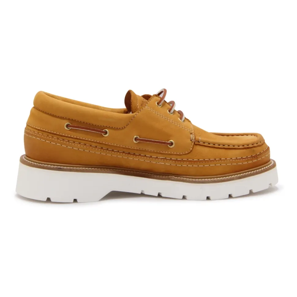 Chaussures de Bateau Explorer en Nubuck Camel