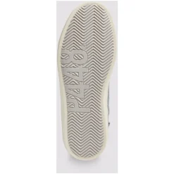 Chaussures de Skate Grises à Paillettes Métalliques
