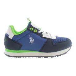 Chaussures de Sport Bleues pour Enfants avec Détails Contrastés